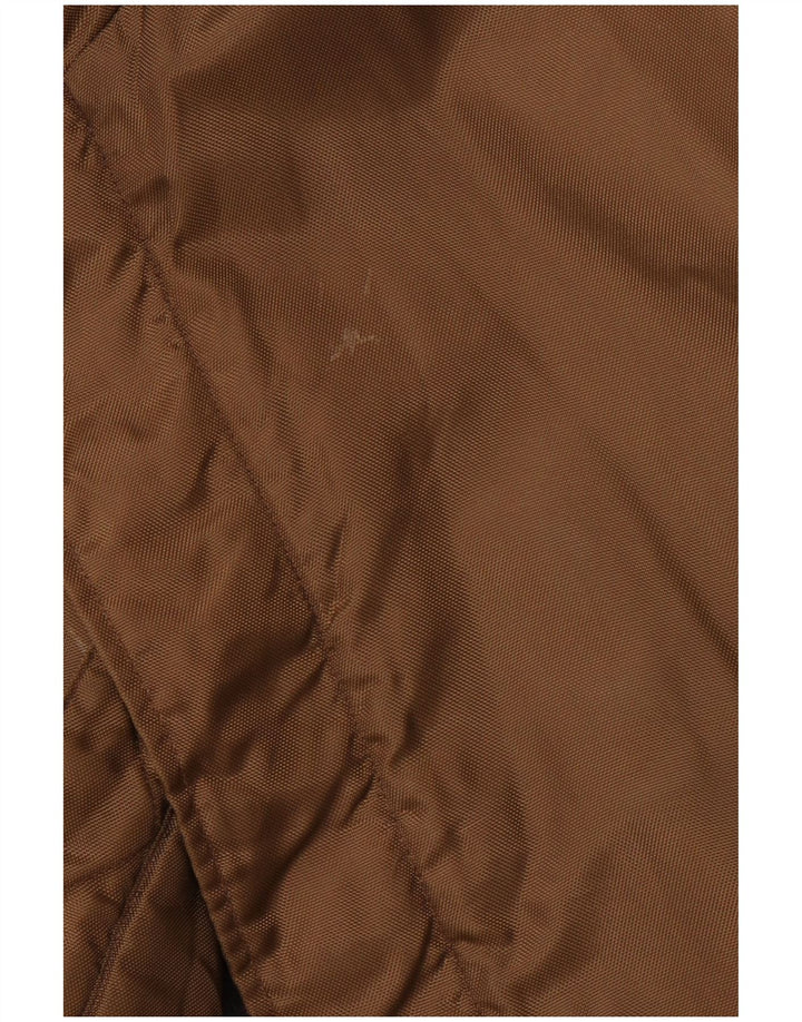 INVICTA Męska kurtka wiatrówka z kapturem UK 42 XL, brązowa, poliamidowa