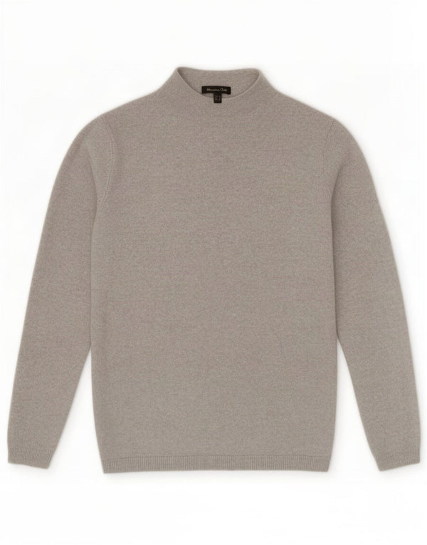 Sweter damski Massimo Dutti z golfem UK 10 Small, szara wełna