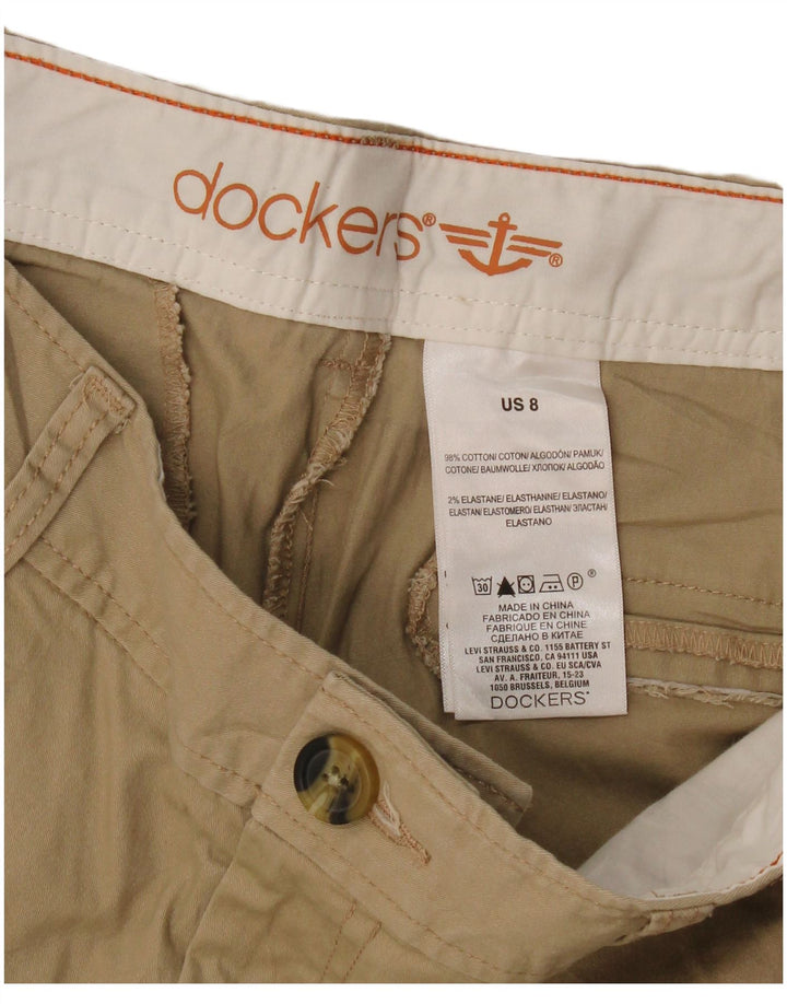 Damskie spodenki cargo Dockers US 8 Medium W32, beżowa bawełna