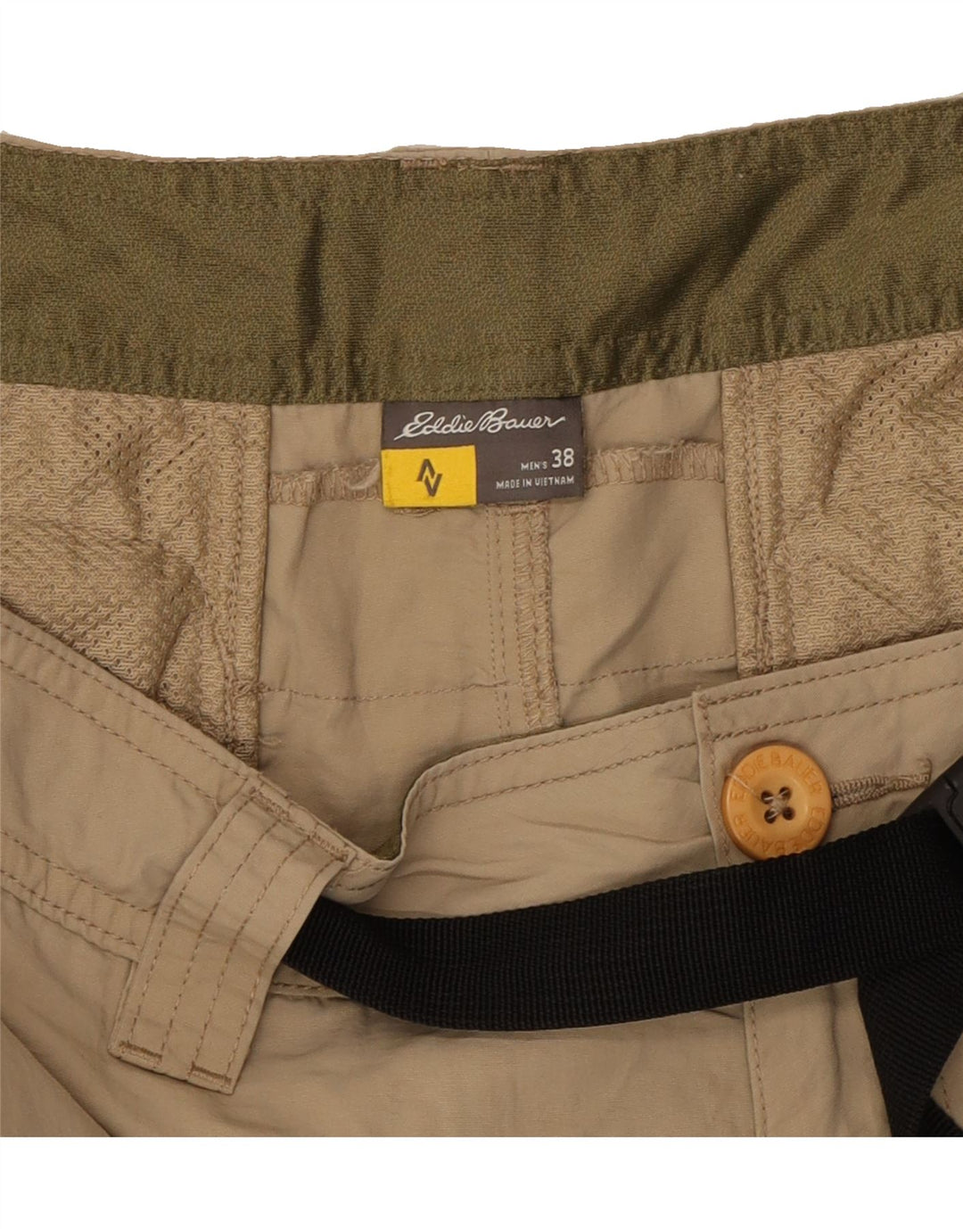 EDDIE BAUER Mens Cargo Shorts W38 XL Beige Nylon Vintage Eddie Bauer and Second-Hand Eddie Bauer from Messina Hembry 