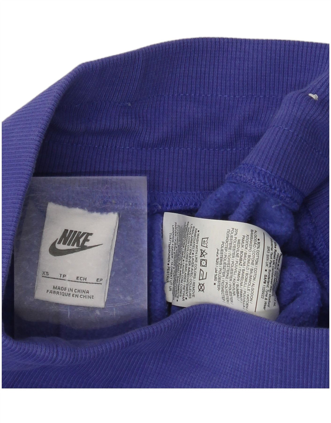 Damskie spodnie dresowe NIKE Joggers UK 4 XS Niebieskie, bawełniane