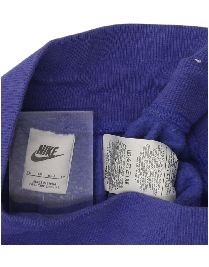 Damskie spodnie dresowe NIKE Joggers UK 4 XS Niebieskie, bawełniane