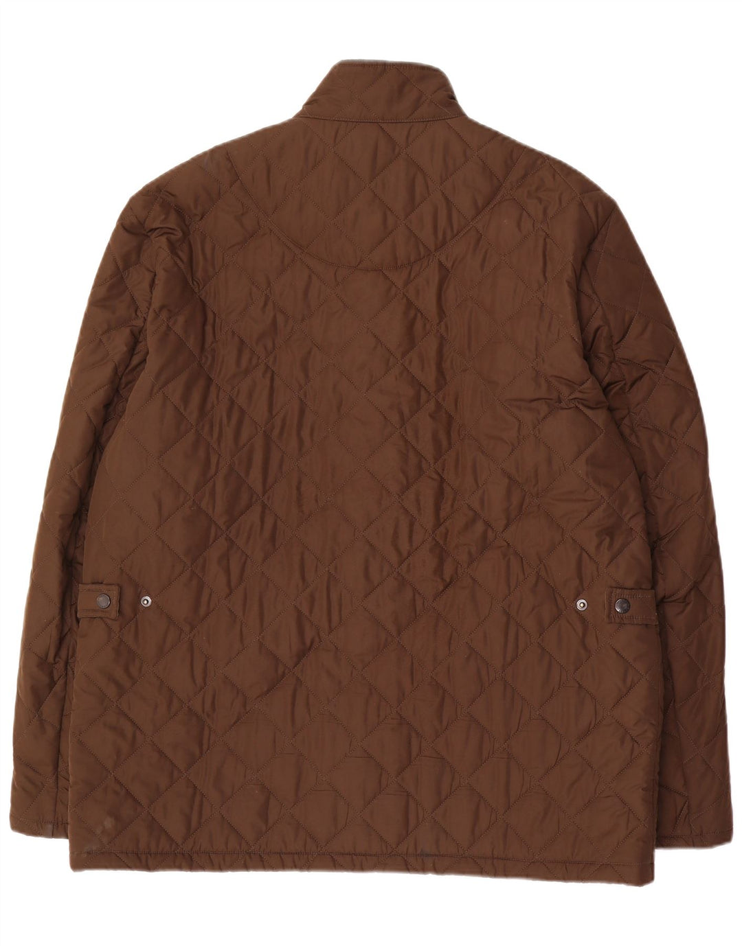 Męska pikowana kurtka BARBOUR UK 42 XL, brązowa, poliester