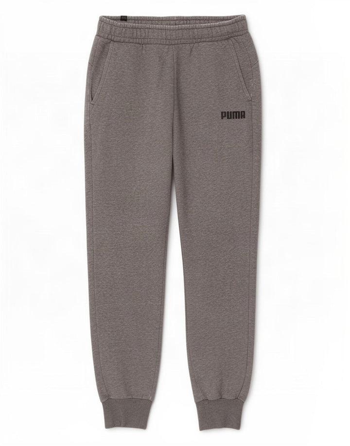 Męskie spodnie dresowe Puma Joggers średnioszare nakrapiane