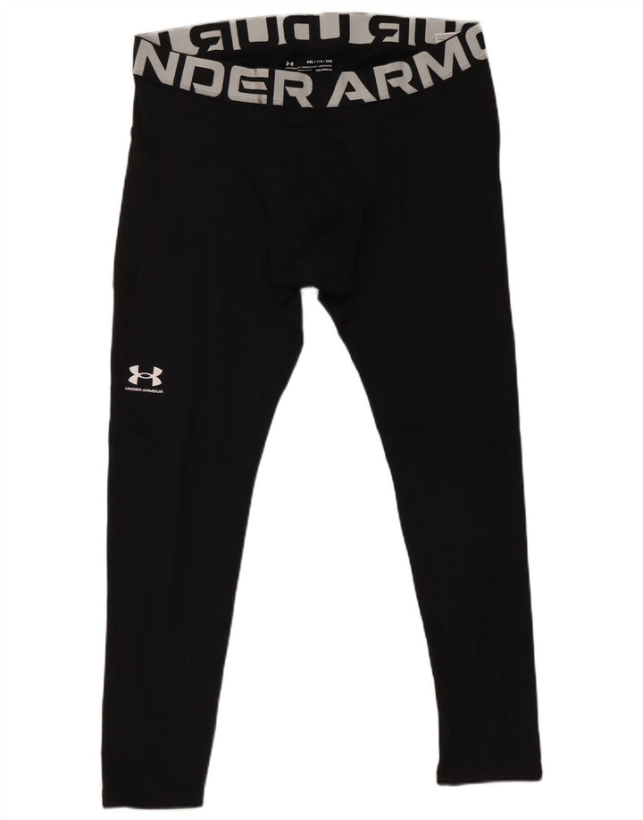 Męskie legginsy z grafiką UNDER ARMOUR 2XL, czarny poliester