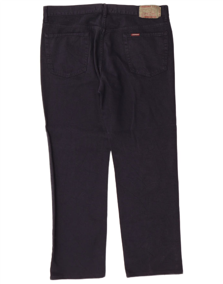 Carrera Męskie proste dżinsy W40 L31 Granatowa bawełna