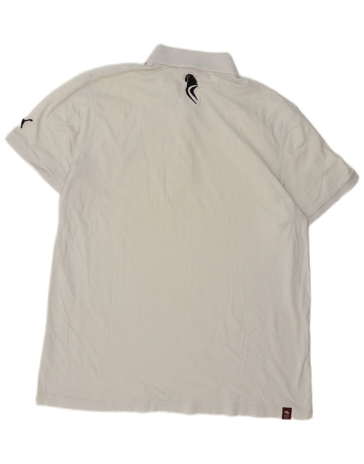 Męska koszulka polo Puma XL, biała, bawełniana