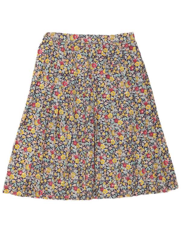 VINTAGE Womens A-Line Skirt W28 Medium Multicoloured Floral