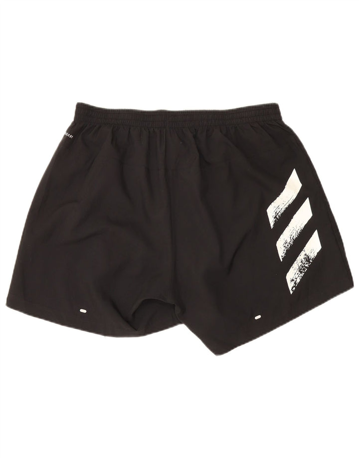 Męskie spodenki sportowe Adidas Aeroready Graphic, średni czarny poliester