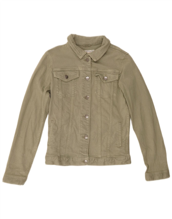 Damska kurtka dżinsowa Fat Face UK 6 XS, bawełna khaki