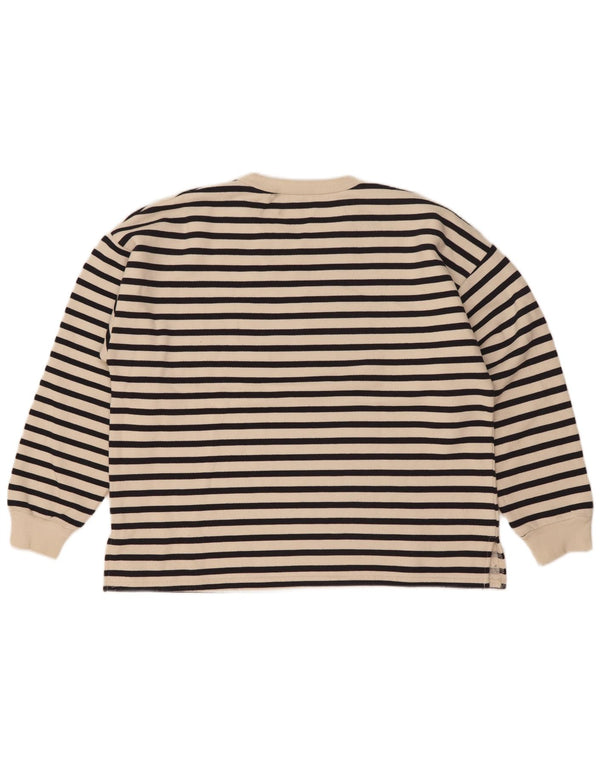 Damski sweter oversize Zara UK 14 w średnie białe paski