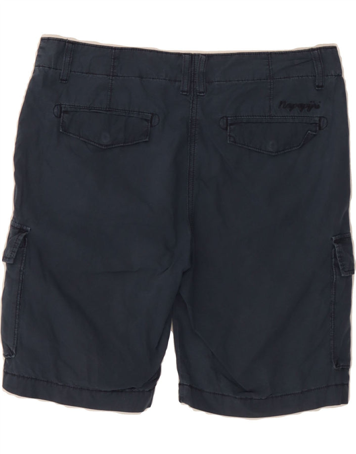 NAPAPIJRI Womens Cargo Shorts IT 44 Medium W34 Navy Blue Cotton Vintage Napapijri and Second-Hand Napapijri from Messina Hembry 