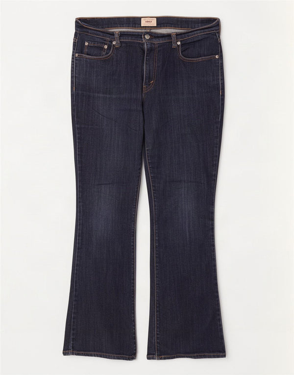 Damskie jeansy Levi's Bootcut US 12 Large W32 L30 Granatowa bawełna