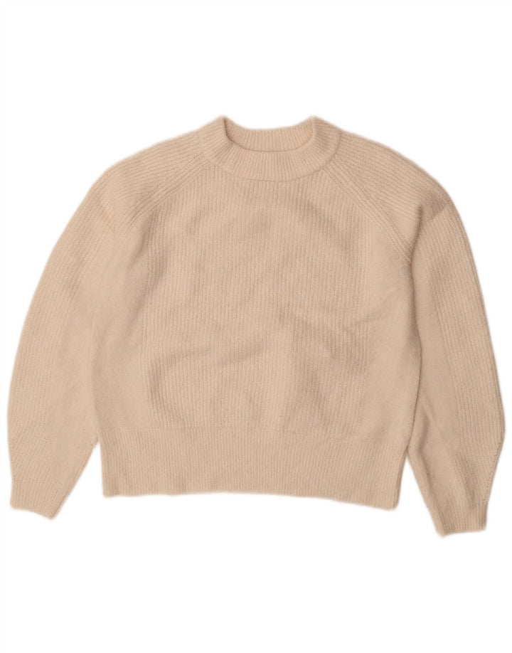 Marks & Spencer Damski sweter z okrągłym dekoltem, UK 10, mały, w kolorze złamanej bieli