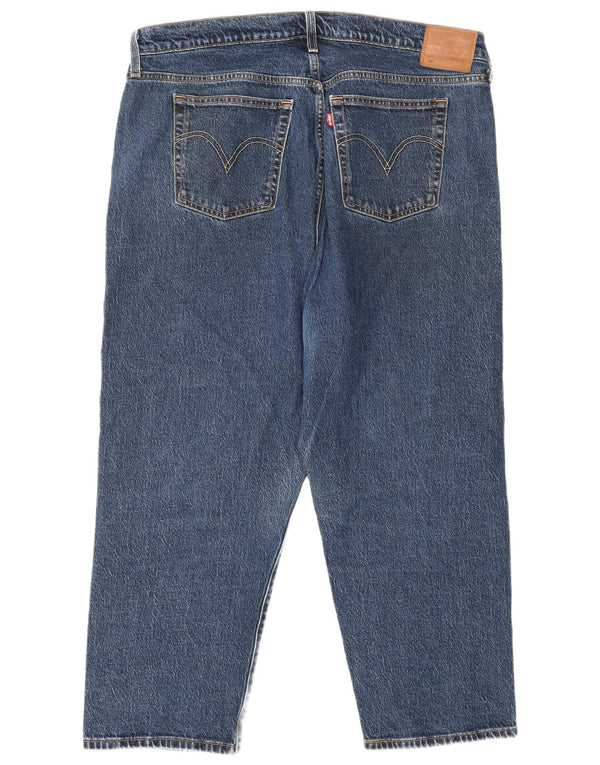 Damskie jeansy Levi's 501 Straight US 16 2XL W40 L26 Niebieskie bawełniane