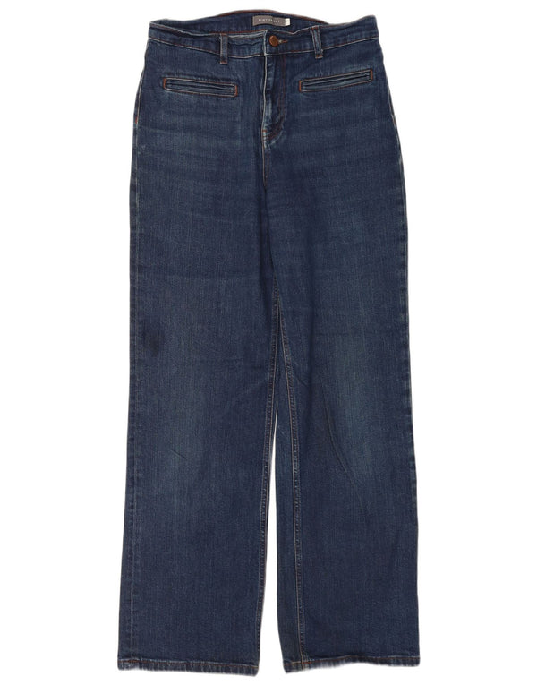 Damskie dżinsy z szeroką nogawką MINT VELVET UK 12 Medium W30 L30 Niebieska bawełna