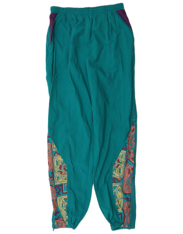 Vintage damskie spodnie dresowe Joggers UK 14 duże zielone