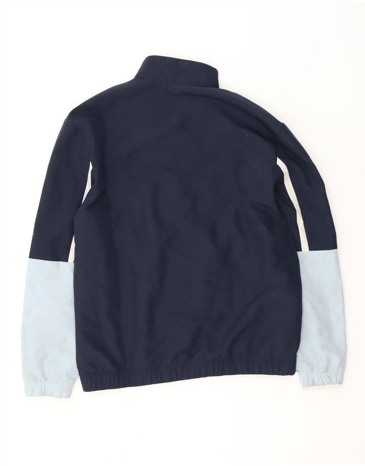 Męska bluza dresowa Adidas, średnia granatowa, poliester z blokami kolorów