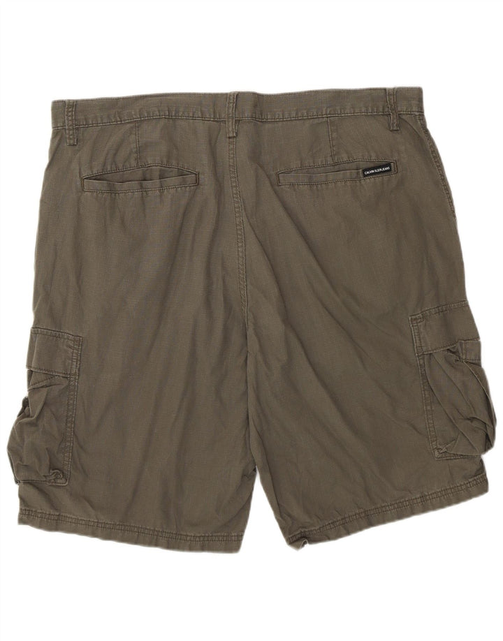 Męskie spodenki cargo Calvin Klein W38 XL, bawełna khaki