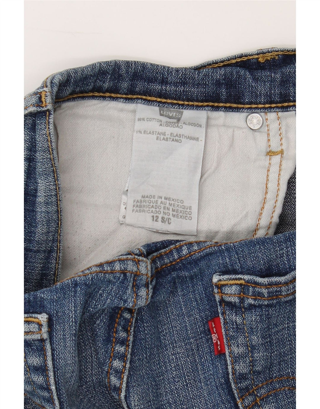 LEVI'S Womens Bootcut Jeans US 12 Large W32 L29 Blue Cotton Vintage Levi's and Second-Hand Levi's from Messina Hembry 