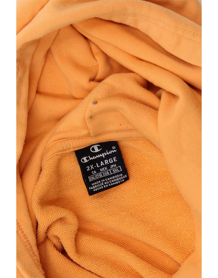 Męski sweter z kapturem Champion Graphic 2XL w kolorze pomarańczowym