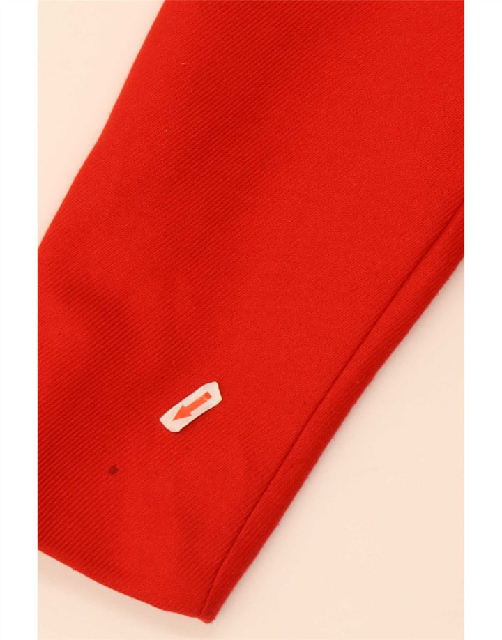 Damski płaszcz oversize z rękawem 3/4 Zara UK 10, mały, czerwony poliester