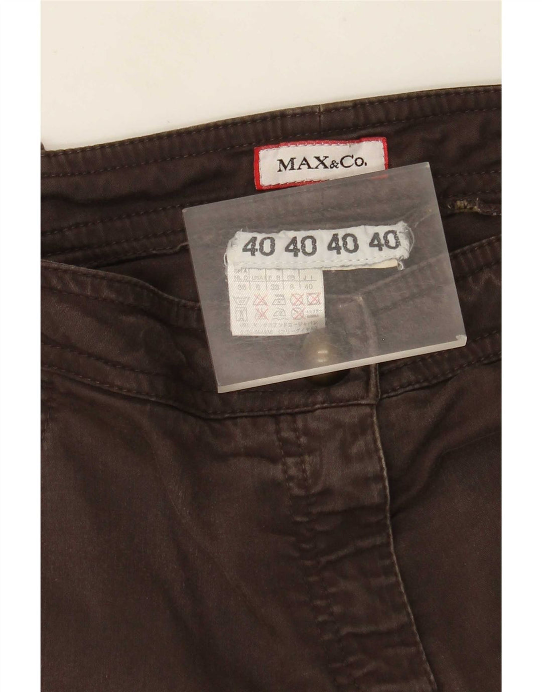 Max&Co. Spodnie damskie slim cargo UK 8 Small W30 L29 brązowe