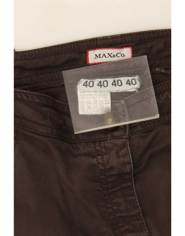 Max&Co. Spodnie damskie slim cargo UK 8 Small W30 L29 brązowe