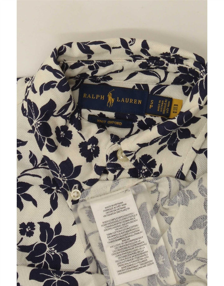 Koszula męska Ralph Lauren, mała, biała, bawełniana w kwiaty