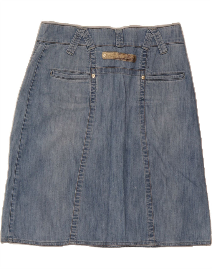 TRUSSARDI Womens Denim Skirt IT 42 Medium W30  Blue Vintage Trussardi and Second-Hand Trussardi from Messina Hembry 