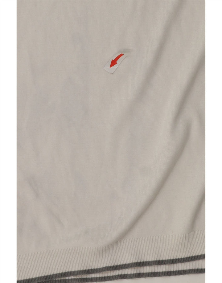 Męska koszulka polo Ted Baker, rozmiar 5 XL, biała, bawełniana