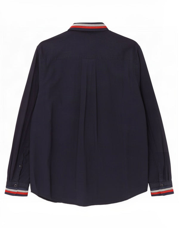 Damska koszula oversize Tommy Hilfiger UK 14 w duże granatowe paski z wiskozy