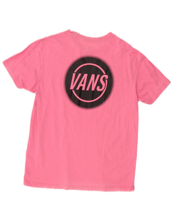 Męski T-shirt z grafiką VANS, XS, różowy