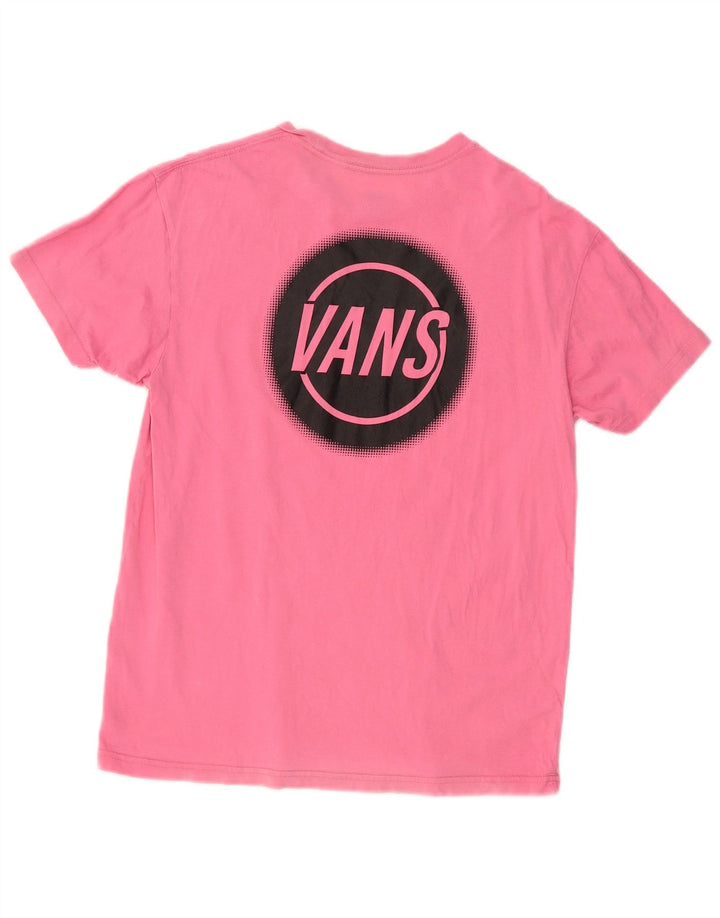 Męski T-shirt z grafiką VANS, XS, różowy