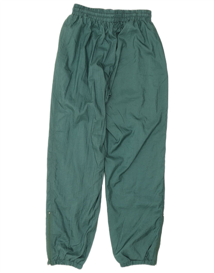 Męskie spodnie dresowe w stylu vintage Joggery, duże, zielone, geometryczne poliamidy