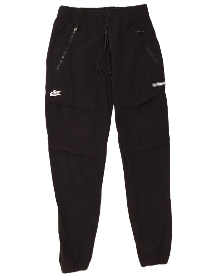 Męskie spodnie dresowe NIKE Cargo Joggery Średni czarny nylon