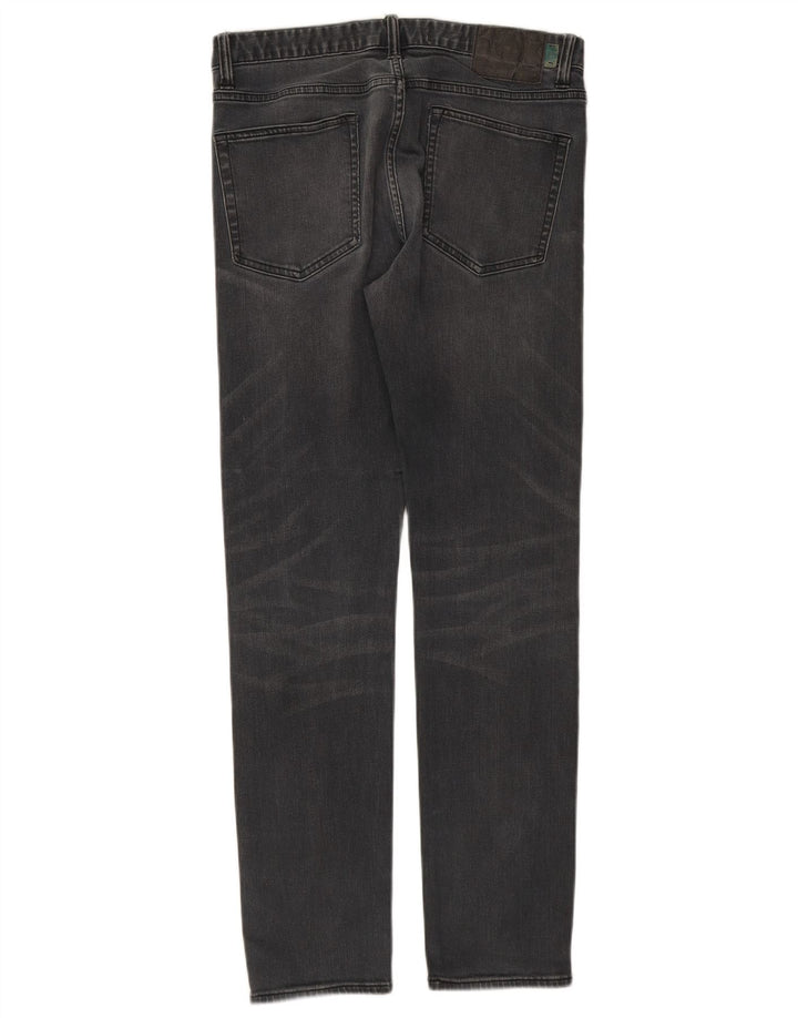 SUPERDRY Męskie jeansy slim W32 L32 Szara bawełna