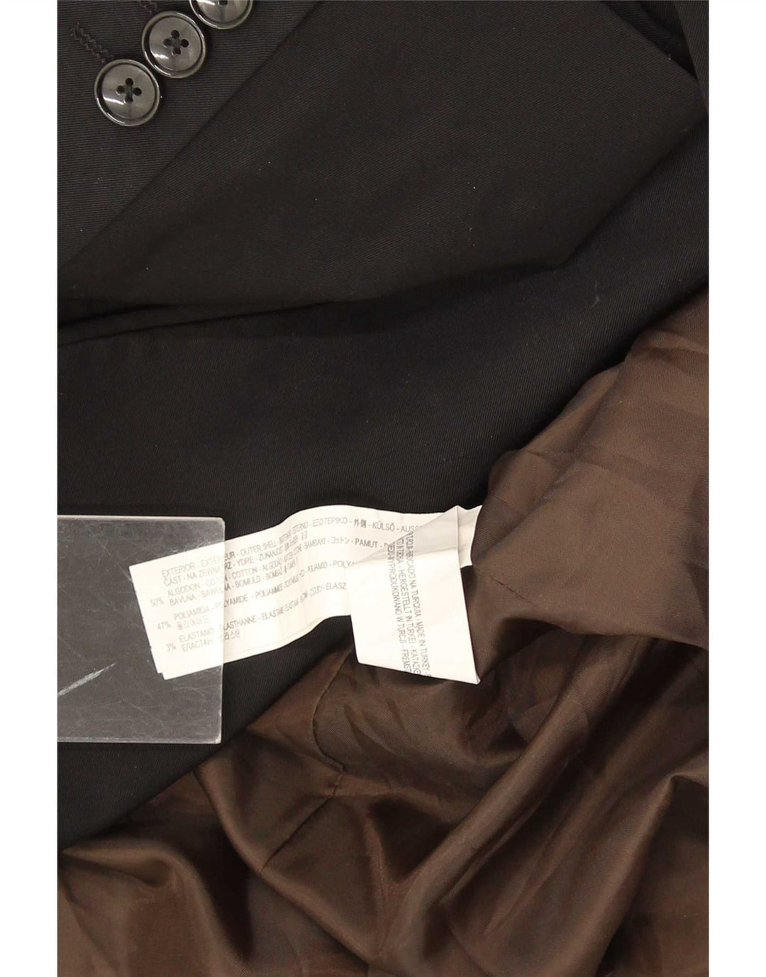Zara Męska marynarka zapinana na 2 guziki EU 54 XL, czarna bawełna