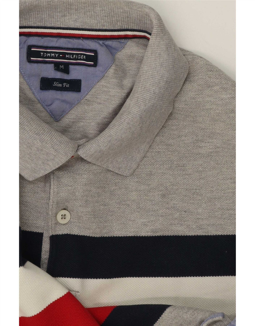 Męska koszulka polo Slim Fit Tommy Hilfiger w kolorze średnioszarym