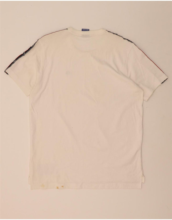 Męski T-shirt Champion z grafiką Top w kolorze średniej bieli