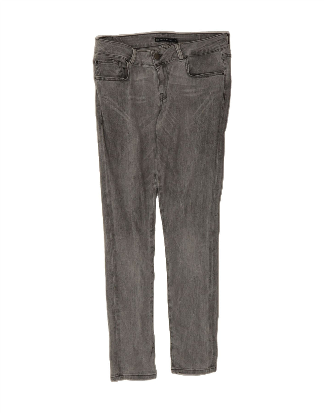 ZARA Womens Skinny Jeans EU 42 Large W32 L30 Grey Vintage Zara and Second-Hand Zara from Messina Hembry 
