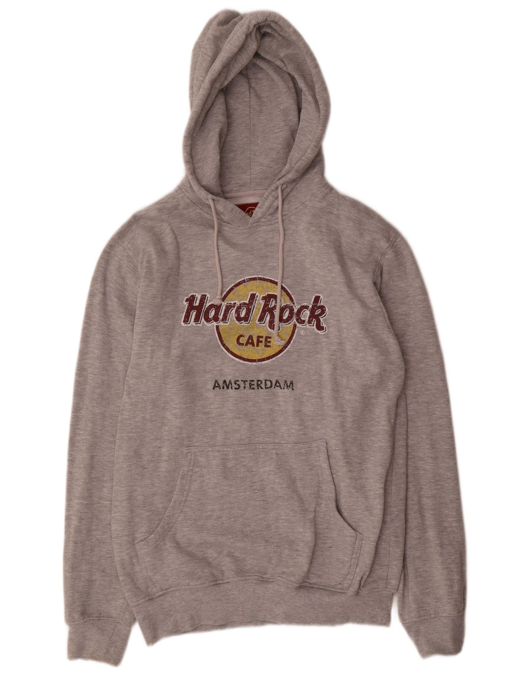 Męski sweter z kapturem Hard Rock Cafe Amsterdam z grafiką, duży, szary poliester
