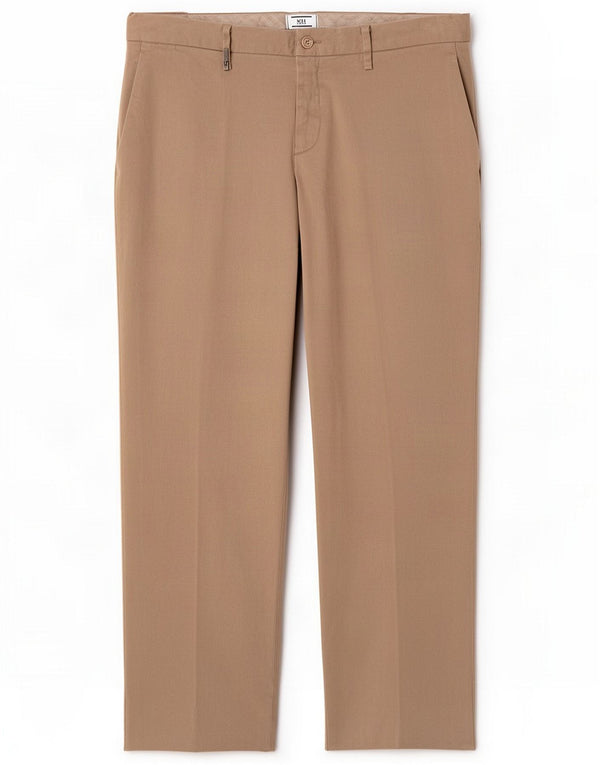 Trussardi Męskie spodnie typu chino IT 52 XL W36 L28 beżowa bawełna