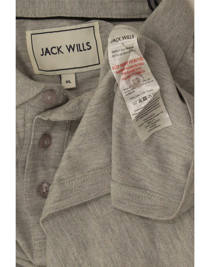 Męska koszulka polo Jack Wills XL, szara, bawełniana