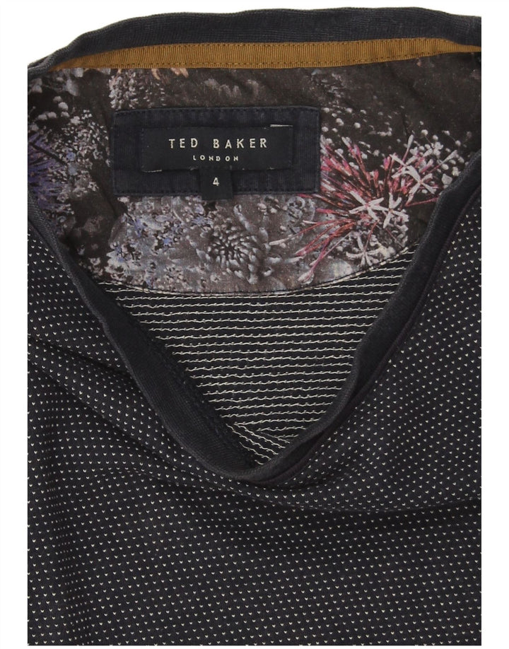 Męska koszulka Ted Baker, rozmiar 4, duża, granatowa, bawełniana