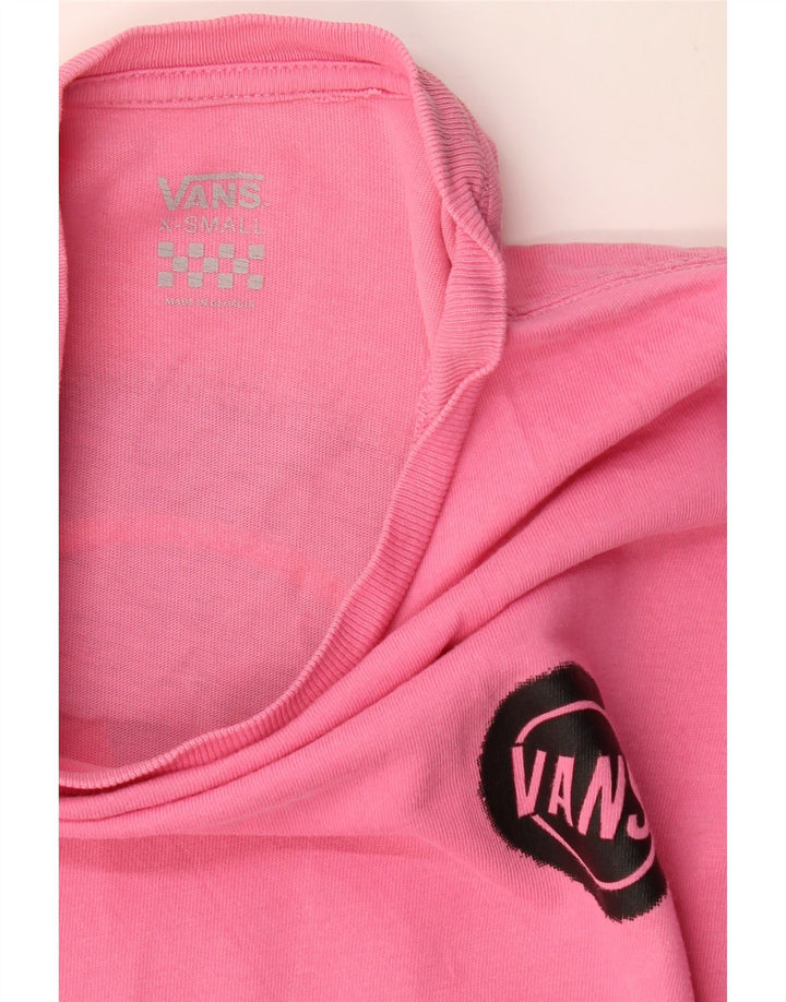 Męski T-shirt z grafiką VANS, XS, różowy