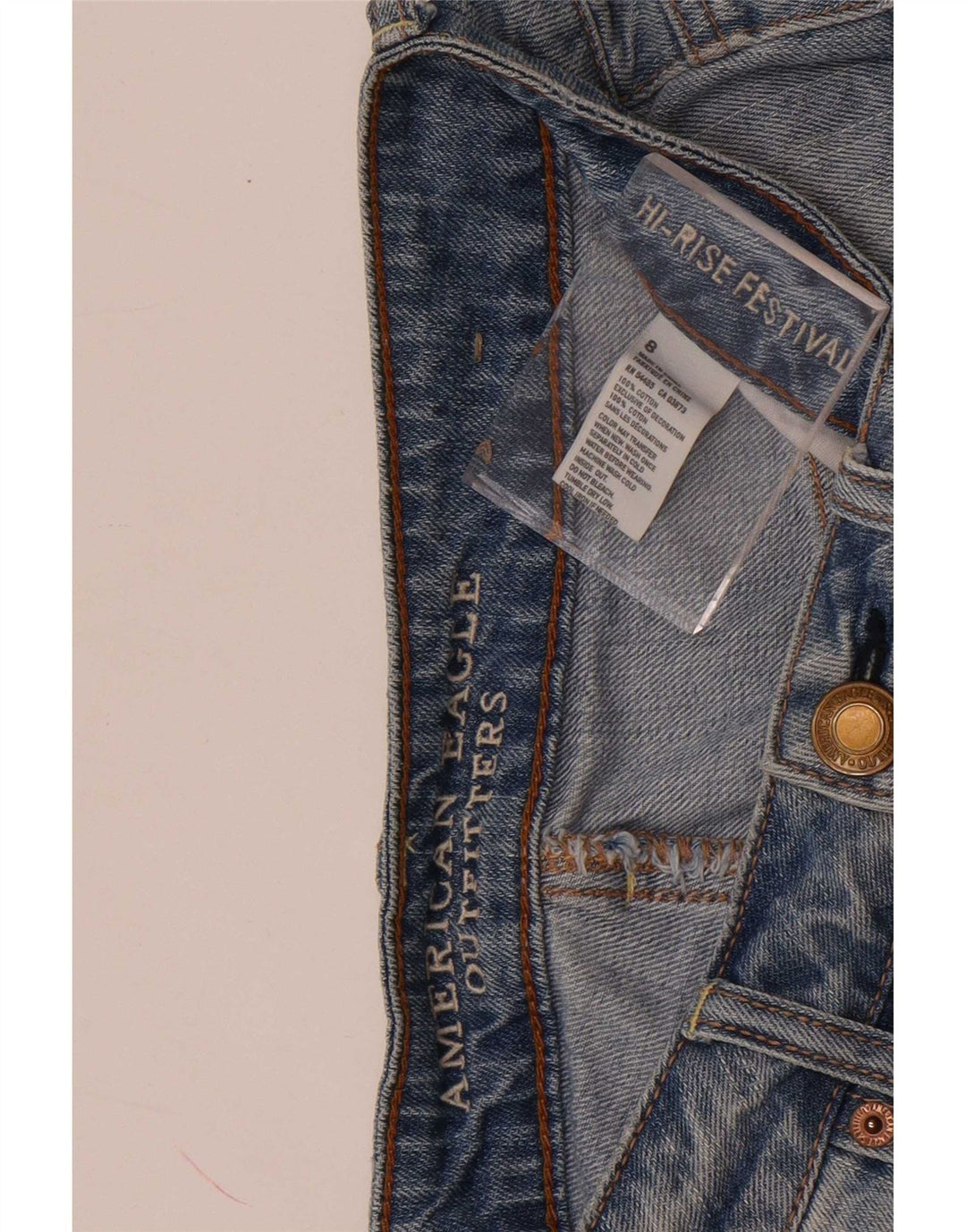 Damskie spodenki jeansowe American Eagle w trudnej sytuacji US 8 średnie W30 niebieskie