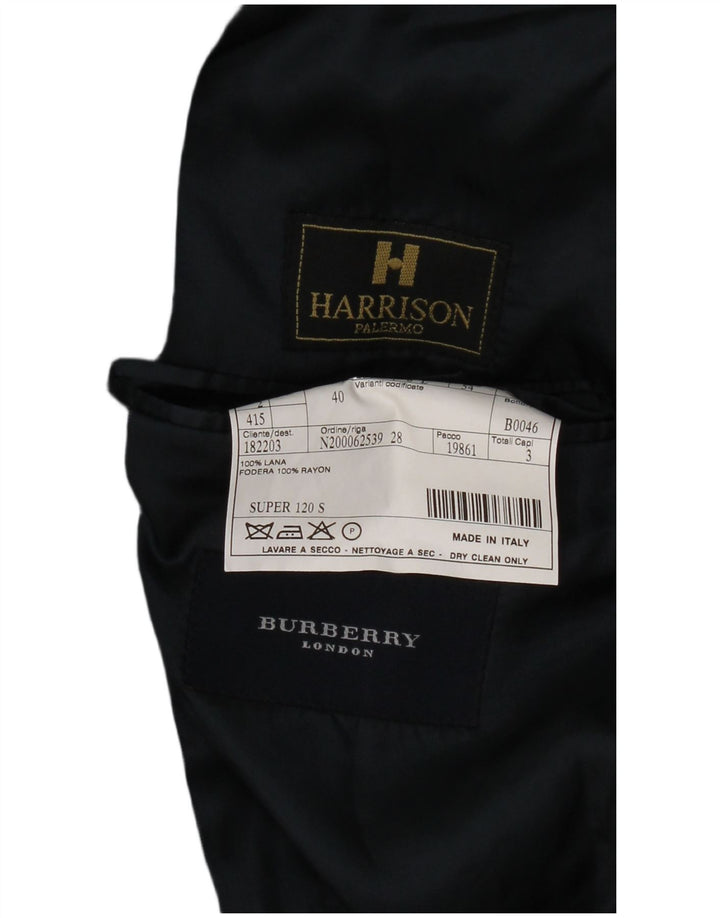 Męska marynarka zapinana na 3 guziki Burberry IT 54, duża granatowa wełna