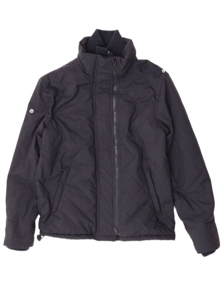 Męska ocieplana kurtka Superdry UK 38, średni granatowy nylon