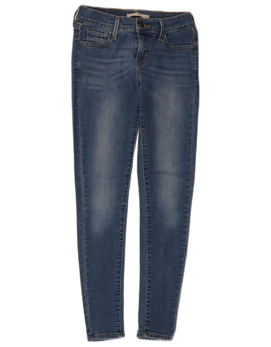 Damskie jeansy LEVI'S 710 Super Skinny W25 L28 Niebieskie bawełniane